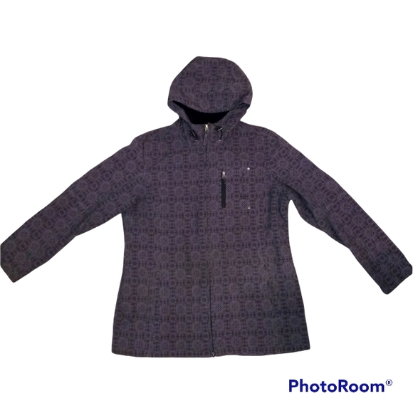 Authentic Lifestyle Free Country Raincoat size L Grey Mandala - Picture 1 of 5